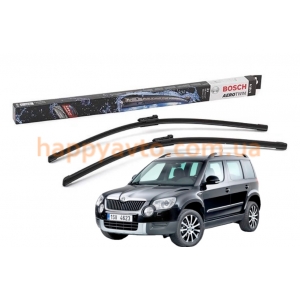 Комплект дворников на Skoda Yeti (5L) 2009-2013 — Bosch AeroTwin